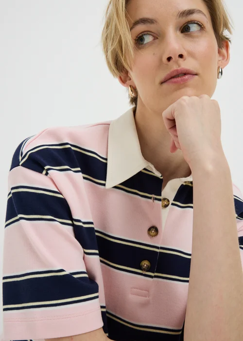 Pink Stripe Rugby Shirt - 12 Image 3
