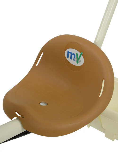 MoVe Multi Coloured Steer along Trike with Basket - One Size Image 5