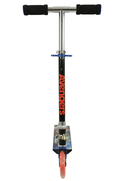 Avengers Multi Coloured Folding Inline Scooter with Light Up Wheels - One Size Image 2