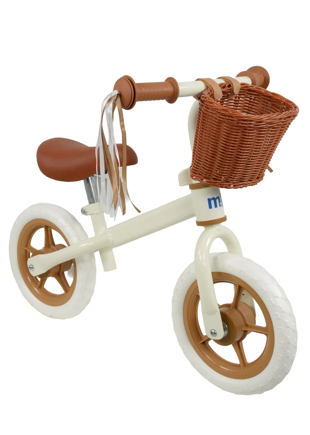 MoVe Multi Coloured 10inch Balance Bike with Basket - One Size Image 1