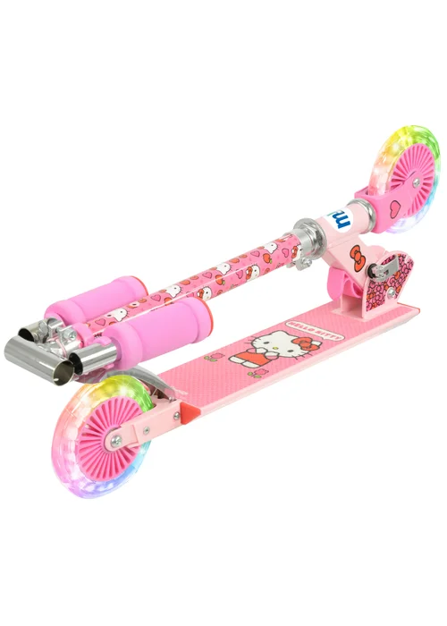 Hello Kitty Pink Folding Inline Scooter with Light Up Wheels - One Size Image 6