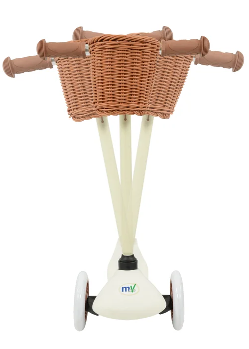 MoVe Multi Coloured Tilt N Turn Scooter with Basket and Tassels! - One Size Image 5