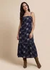 Urban Bliss Embrodiered Maxi Dress Navy - 10 Image 2