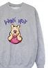 Ada & Ted Disney Winnie The Pooh What's Up Girls Grey Graphic Sweatshirt (3-13 Years) - 7-8 Yrs Image 2