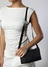 Where's That From Caramel Black Suede Finish Sling Handbag With Adjustable Shoulder Strap - One Size Image 5