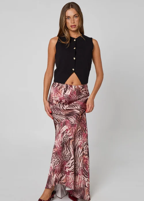 Urban Bliss Black Button Front Vest - M Image 3