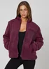 Urban Bliss Fleece Jacket Burgandy - 16 Image 1