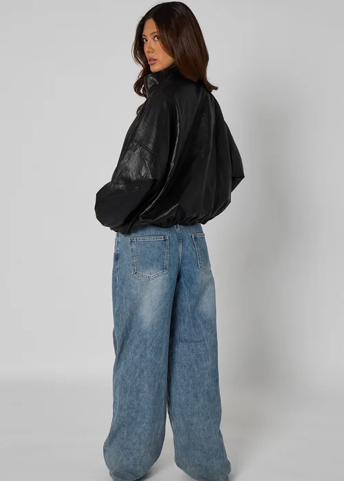Urban Bliss Pu Oversized Jacket Black - 10 Image 5