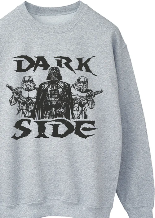 Spiral Galaxy Star Wars Dark Side Grey Graphic Sweatshirt - 5XL Image 2
