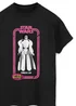 Spiral Galaxy Star Wars Princess Leia Black Graphic Boyfriend Fit T-Shirt - XL Image 2