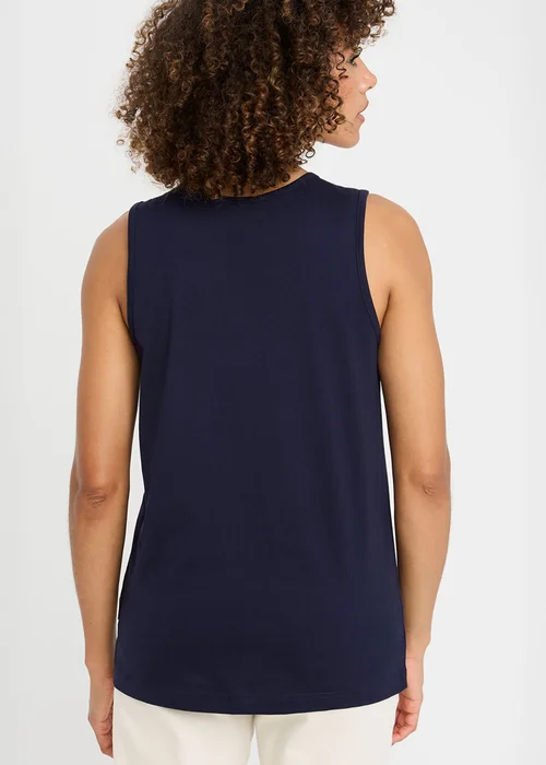 Cotton Traders Navy Vest Top - 4XL Image 3