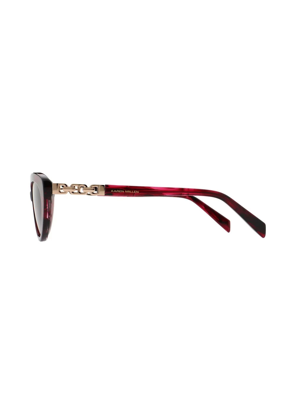 Karen Millen Artemis Red Sunglasses - One Size Image 3