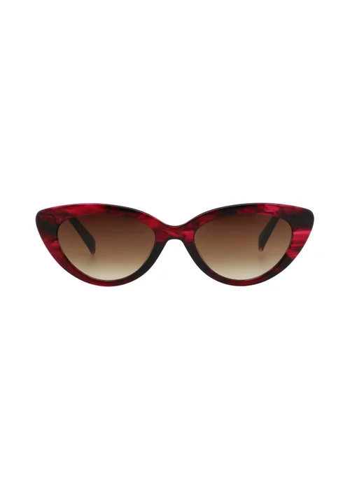Karen Millen Artemis Red Sunglasses - One Size Image 1