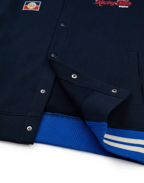 Vanilla Underground Sonic The Hedgehog Boys Blue Racing Team Varsity Jacket (4-12 Years) - 9-10 Yrs Image 4