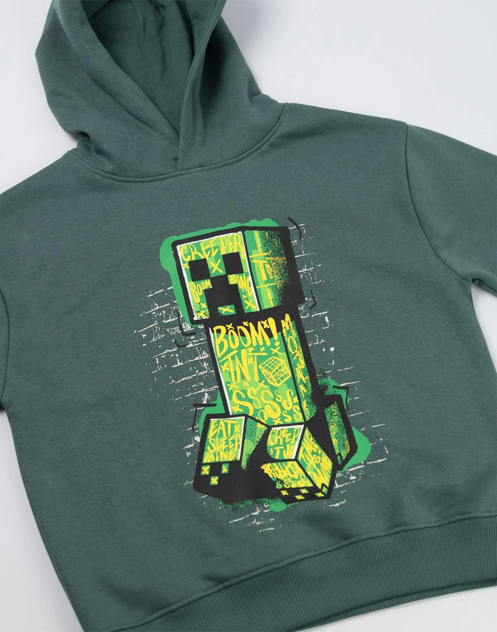 Vanilla Underground Minecraft Boys Green Creeper Sweatshirt & Joggers Set (5-14 Years) - 5-6 Yrs Image 3