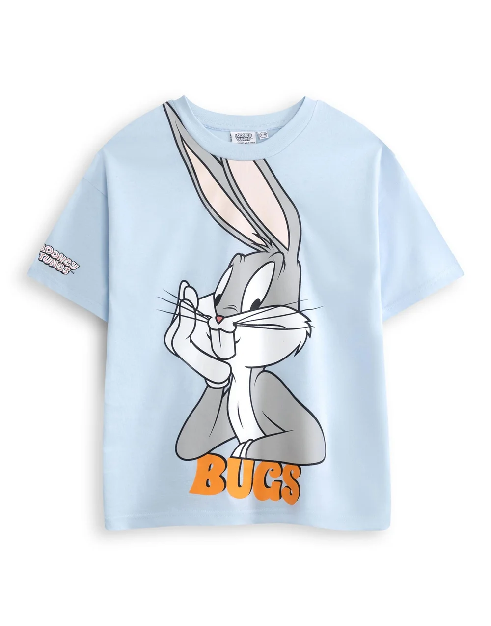 Vanilla Underground Looney Tunes Boys Blue Bugs Short Sleeved T-Shirt (2-10 Years) - 8-9 yrs Image 1