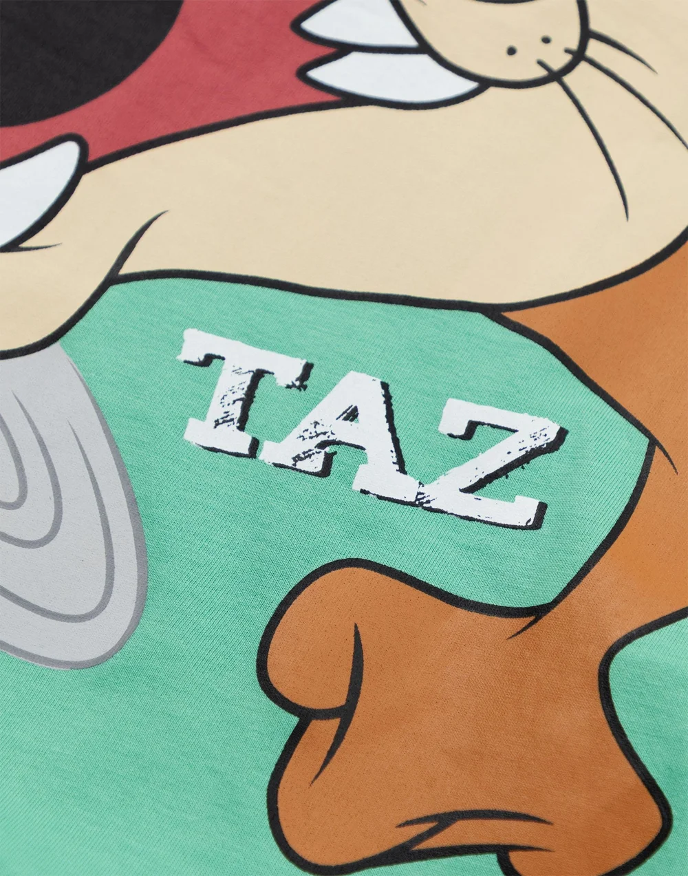 Vanilla Underground Looney Tunes Boys Green Taz Short Sleeved T-Shirt (2-10 Years) - 6-7 Yrs Image 4