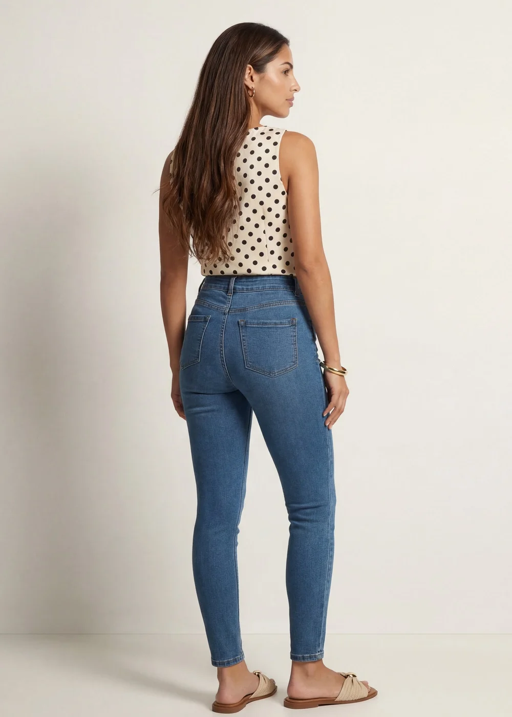 Urban Bliss Mid Blue Skinny Jean - 16 Image 2