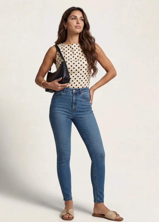 Urban Bliss Mid Blue Bootcut Jean