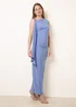 Blue Vanilla Blue Drape Brooch Detailing Ruched Maxi Dress - 16 Image 3