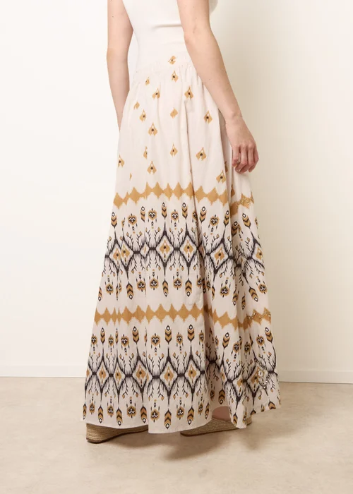 Blue Vanilla Stone Embroidered Midi Skirt - S/M Image 5