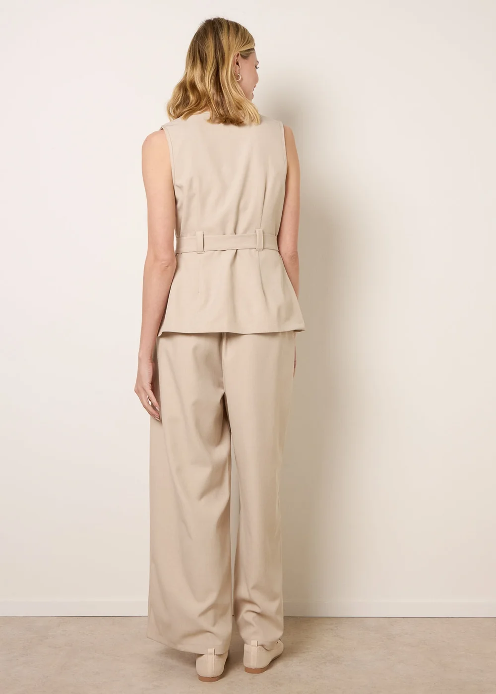 Blue Vanilla Stone Tailored Pocket Two-Piece Co-Ord Set - XL Image 5