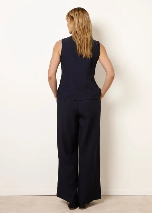 Blue Vanilla Navy Tailored Two-Piece Co-Ord Set - S Image 4
