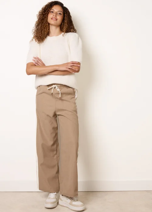 Blue Vanilla Stone Corduroy Side Stripes Trousers - L Image 1