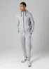 Firetrap Light Grey Regular Fit Zip Through Fleece Hoody With Drawstrings - S Image 4