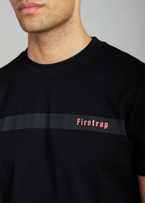 Firetrap Multi 3 Pack Regular Fit Cotton Crew T-Shirts - S Image 3