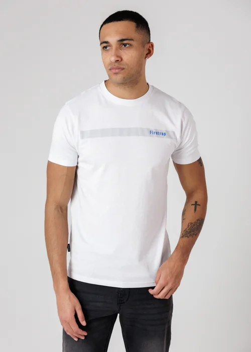 Firetrap Multi 3 Pack Regular Fit Cotton Crew T-Shirts - S Image 2