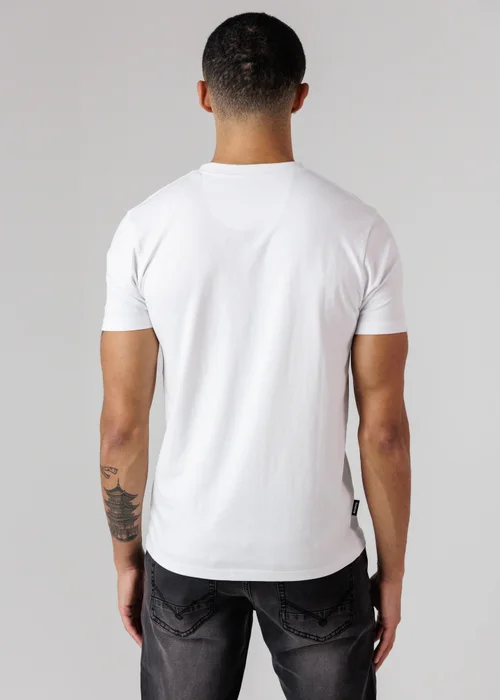 Firetrap Multi 3 Pack Regular Fit Cotton Crew T-Shirts - S Image 5