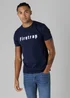 Firetrap Multi 4 Pack Regular Fit Cotton Logo Tees - L Image 2