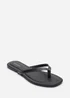 Where's That From Arrow Black Flip Flop Sandal With Contrast Stitch Detail - 8 Image 3