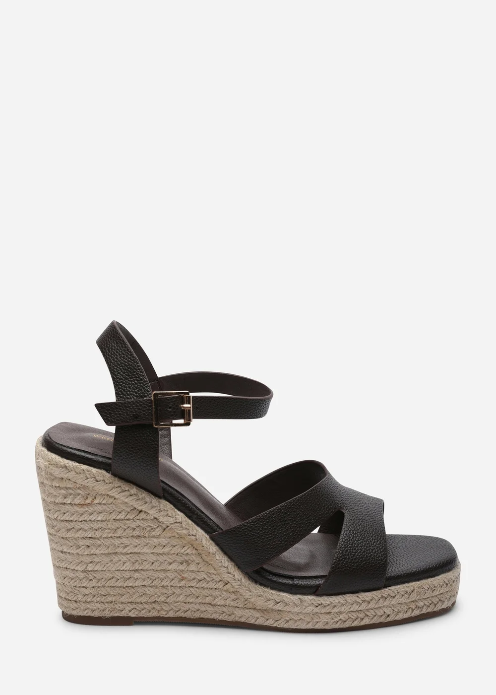 Where's That From Sansa Double Strap Tan Espadrille Wedge - 7 Image 3
