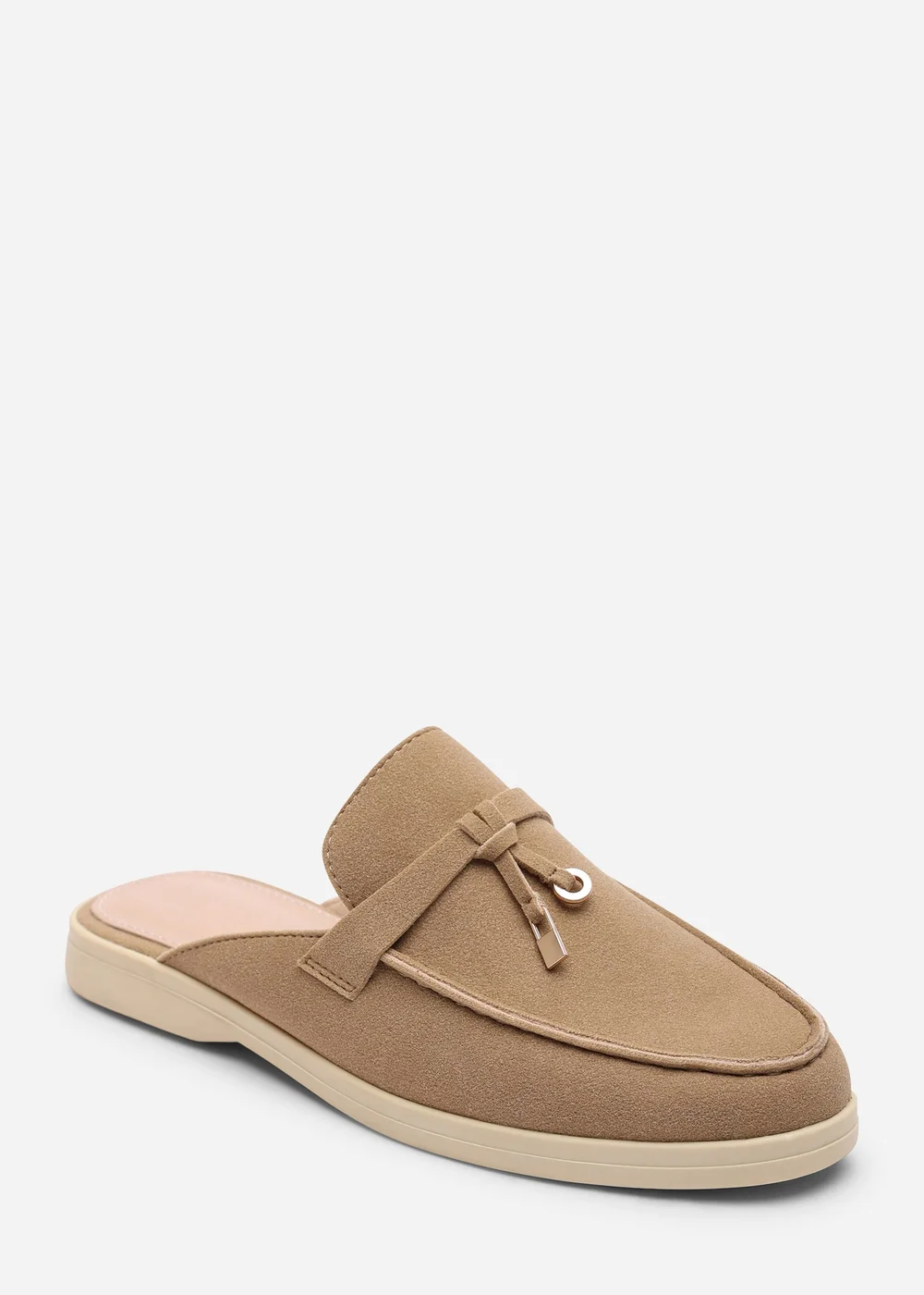 Where's That From Twilight Flat Slip On Loafer With Tassel Detail In Khaki - 5 Image 3