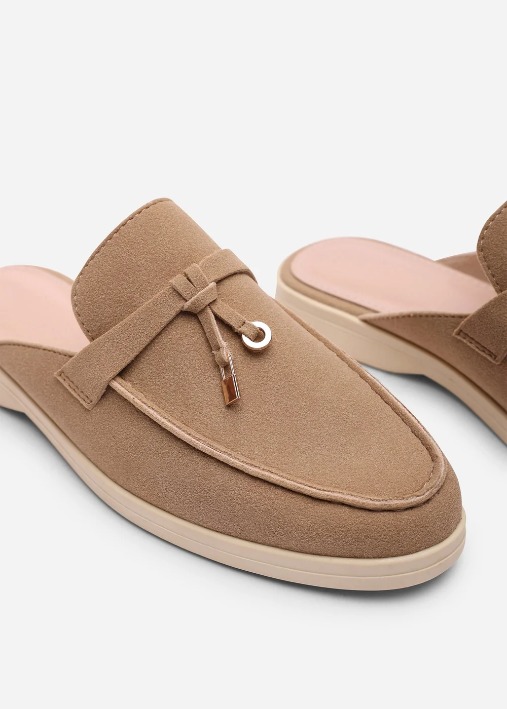 Where's That From Twilight Flat Slip On Loafer With Tassel Detail In Khaki - 5 Image 5