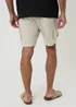 Threadbare Stone Linen Blend Cargo Shorts - L Image 2