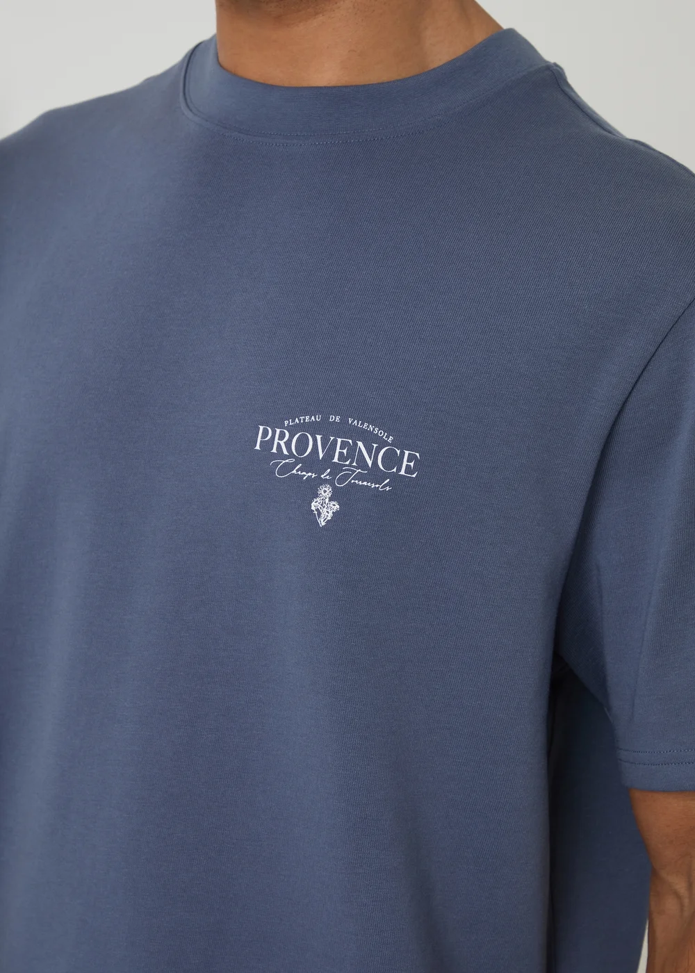 Threadbare Blue Cotton Grandad Pyjama Top & Shorts - S Image 3