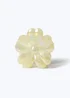 Muse Yellow Flower Hair Claw Clip - One Size Image 1