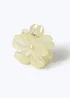 Muse Yellow Flower Hair Claw Clip - One Size Image 2