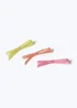 Muse 3 Pack Multi Colour Bow Hair Clips - One Size Image 2