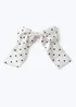 Muse White Polka Dot Bow - One Size Image 1