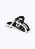 Muse Cream & Black Heart Claw Clip - One Size Image 2
