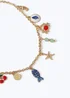 Muse Gold Chunky Fruit Charm Necklace - One Size Image 1