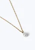 Muse Gold Pearl Necklace - One Size Image 1