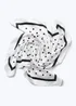 Muse White Polka Dot Tie Neck Scarf - One Size Image 1
