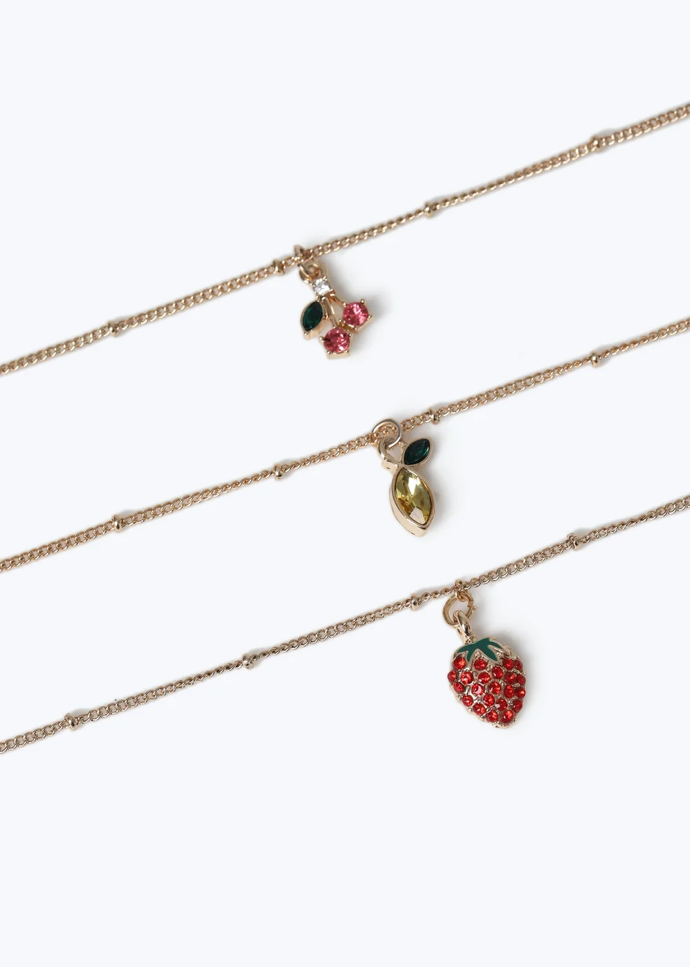 Muse 3 Pack Fruit Anklet Pack Gold - One Size Image 1