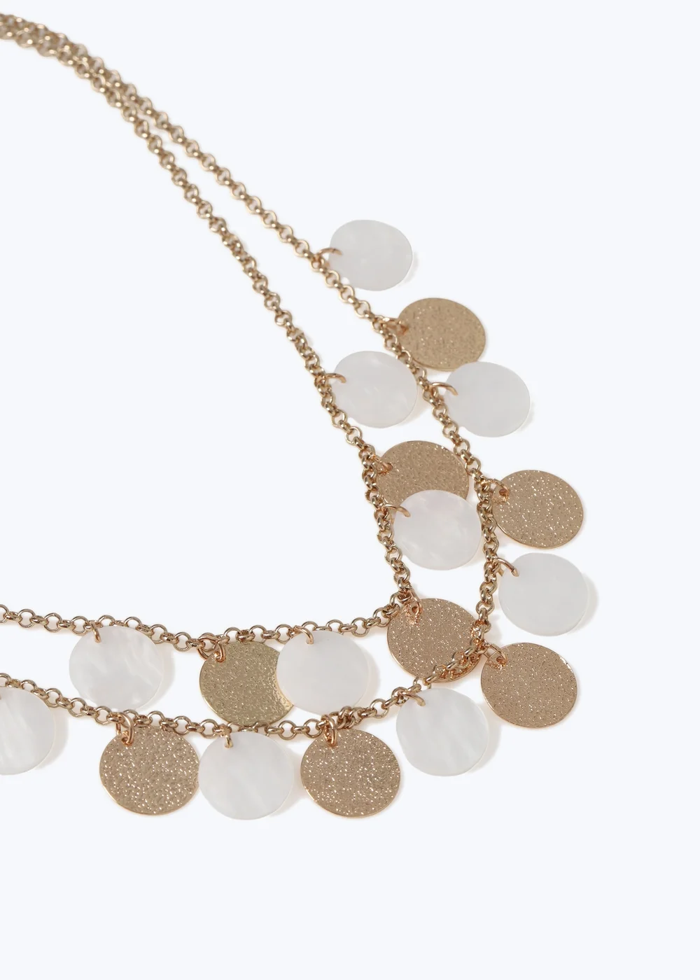 Muse Gold Shell Coin Necklace - One Size Image 1