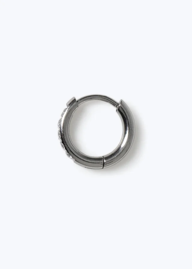 Muse Surgical Steel Hoop Ear Piercing Silver